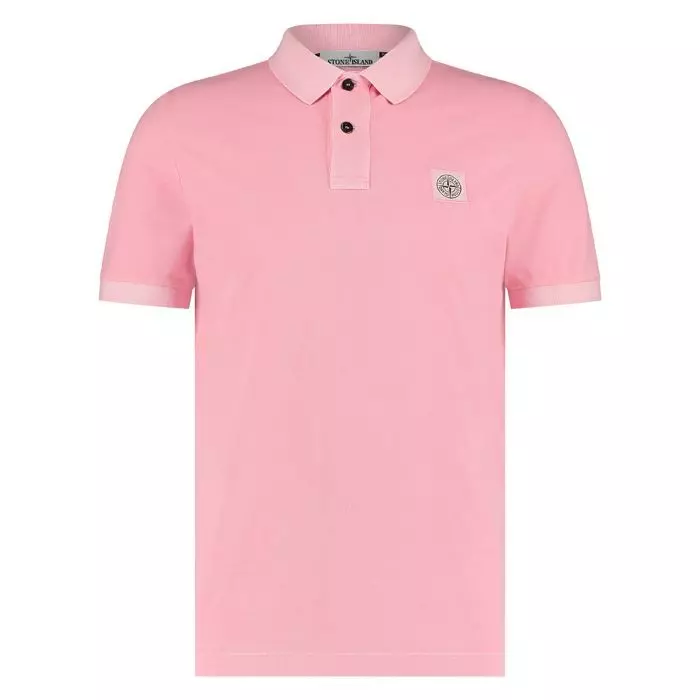 openbaring Uitrusten emotioneel Stone Island heren polo korte mouw pink vintage