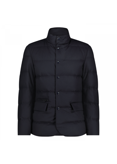 Woolrich luxe wool blazer melton blue