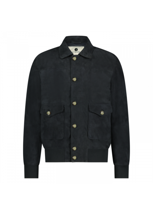 Alter Ego gevoerd jack suede lux navy