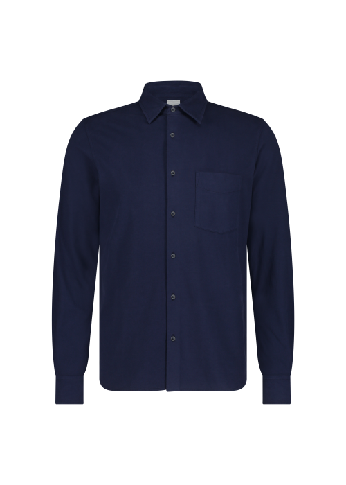 Aspesi soft stretch shirt navy bleu