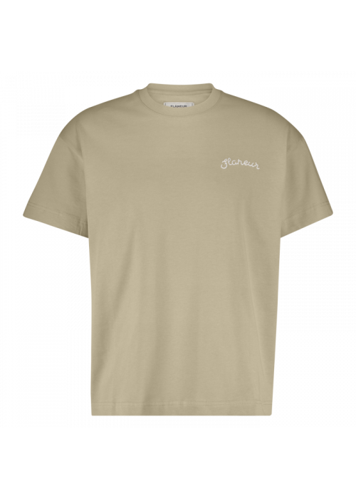 Flaneur Signature t-shirt beige
