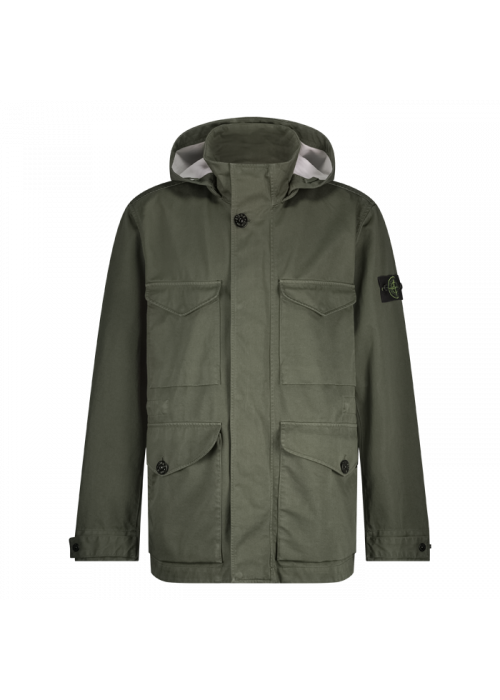 Stone Island field jacket military green