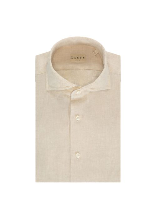 Xacus shirt, Linnen beige
