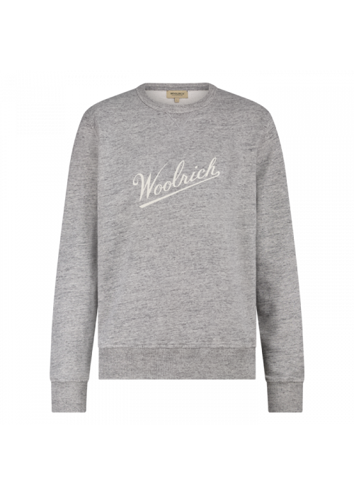 Woolrich logo sweat crewneck mel grey