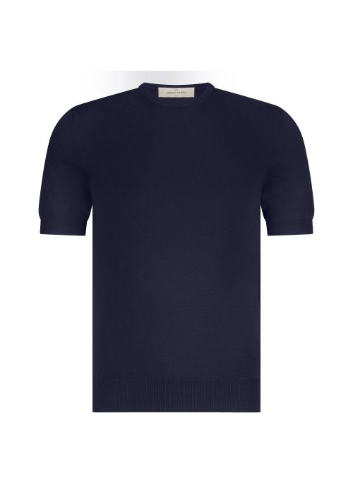 Gran Sasso knit T-shirt royal navy