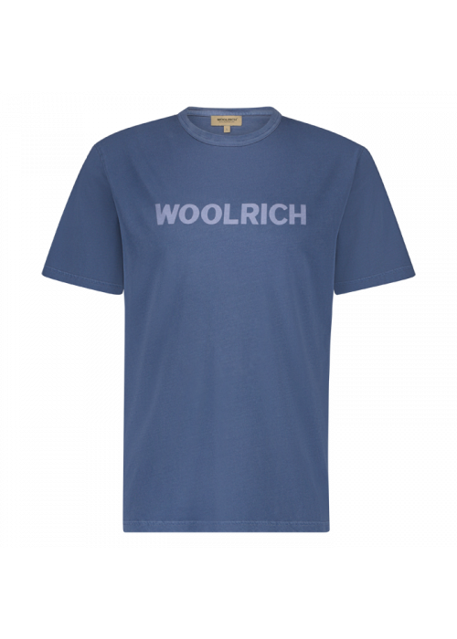 Woolrich light garment dyed tshirt marine