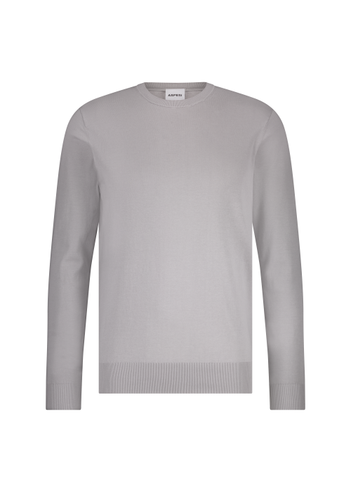 Aspesi fine knit pullover light grey