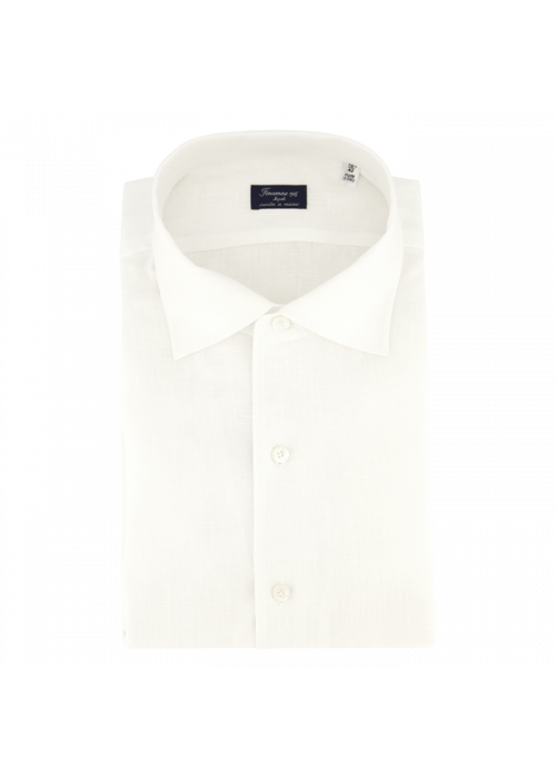Finamore Linnen shirt white portofino
