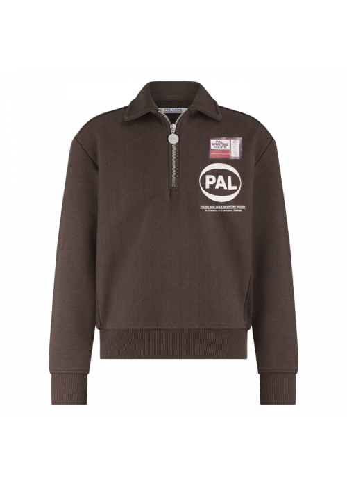 Pal half zip brown