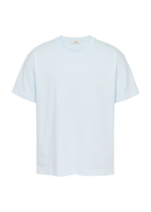 Flaneur signature T-shirt light bleu