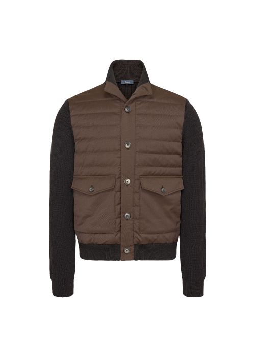Herno Men's knitted jacket brown