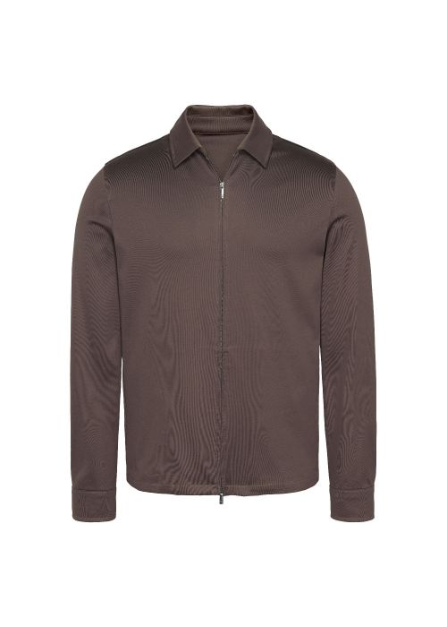 Valenza heavy supima overshirt ebony brown