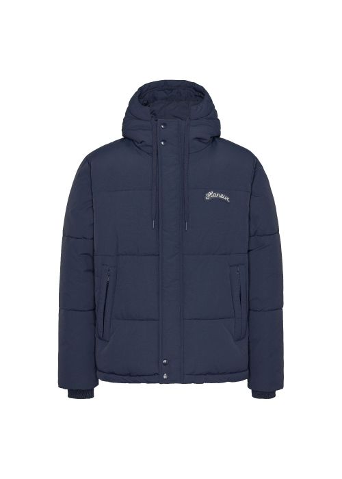 Flaneur signature puffer jacket marine