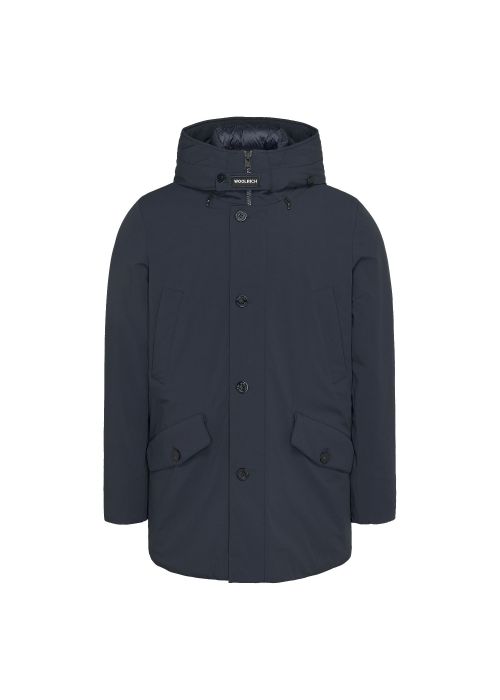 Woolrich stretch arctic parka melton blue