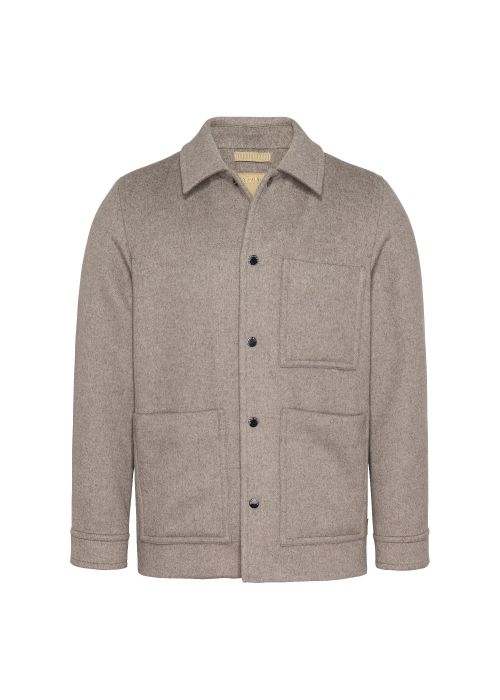 Woolrich chore coat dove melange