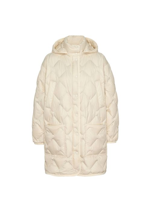 Woolrich dames heritage cape milky cream