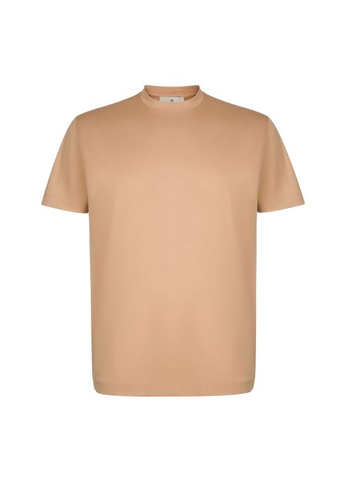 Valenza heren T shirt supima cott hazelnut