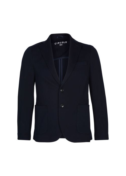 Circolo Piquet blazer navy blue