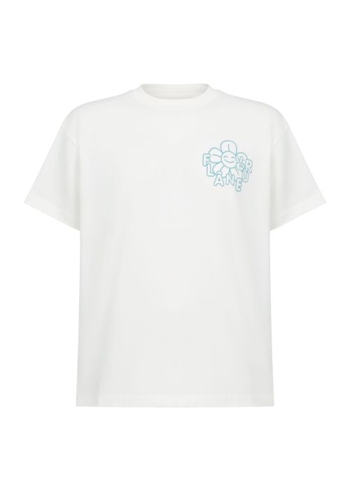 Flaneur Happy FlowerT-shirt white
