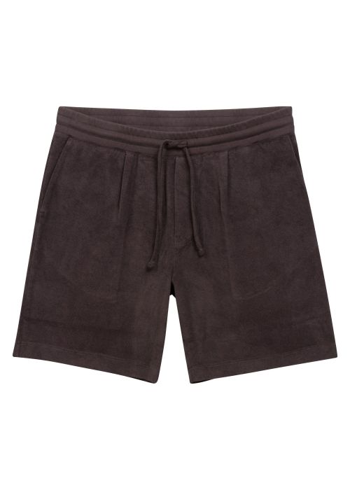 Wahts Baxter toweling comfort shorts dark brown