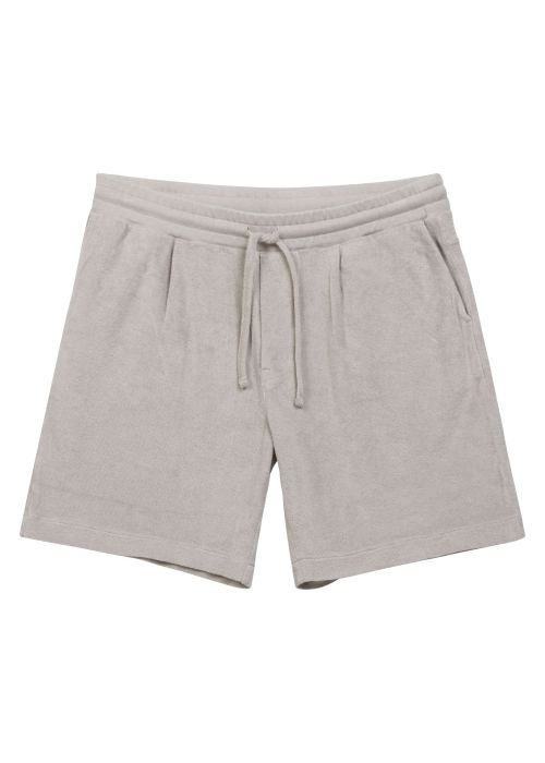 Wahts Baxter toweling comfort shorts stone grey
