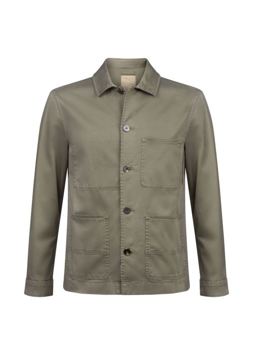 Woolrich overshirt twill chore military green