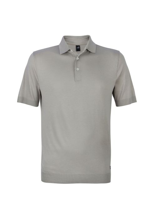 Wahts graham Luxury Jersey polo stone grey