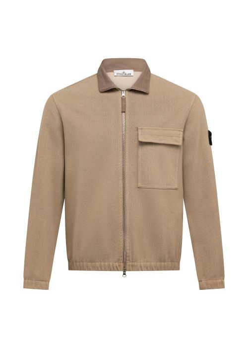 Stone Island overshirt biscuit