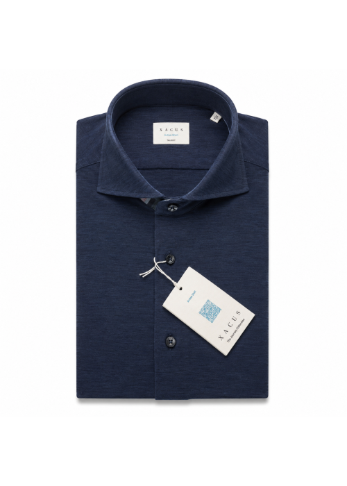 Xacus Active shirt melange dark blue