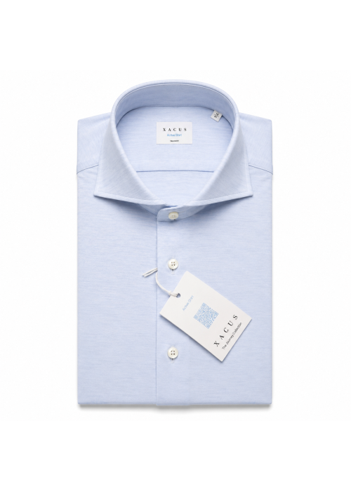 Xacus Active shirt melange light blue
