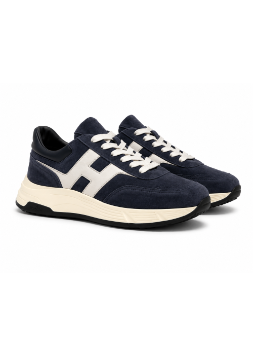 Hogan hyperlight suede marine, white H
