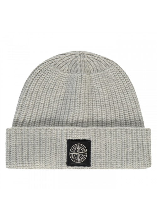 Berretto melange pearl grey-...
