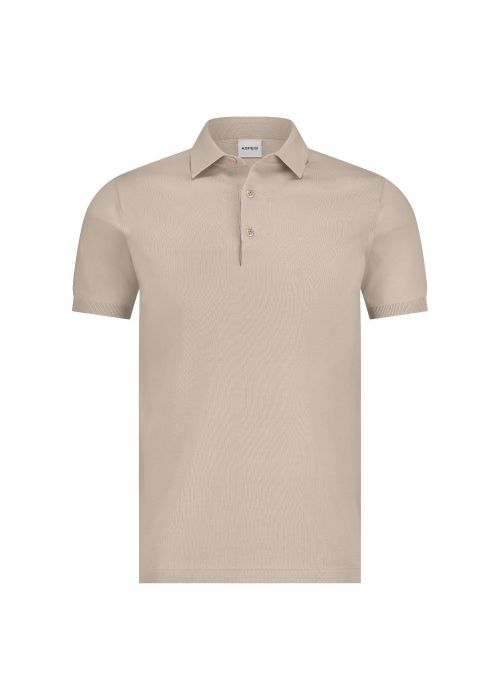 Aspesi polo km cotton sand
