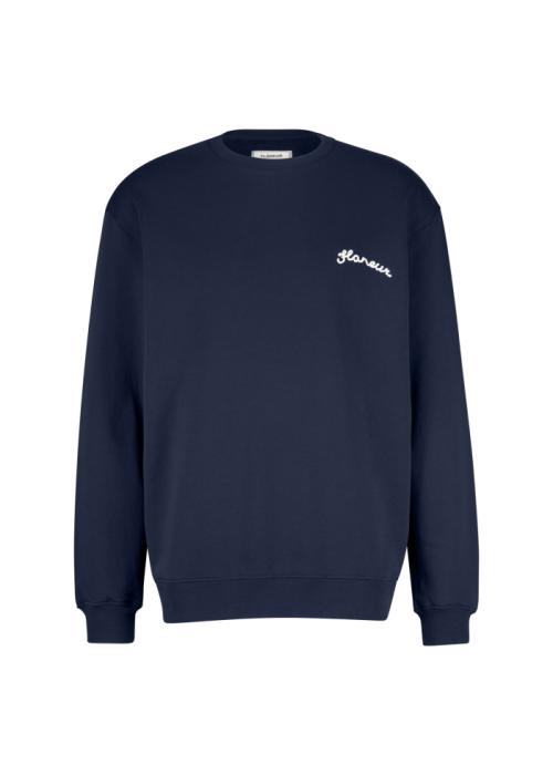 Flaneur Signature sweater navy blue