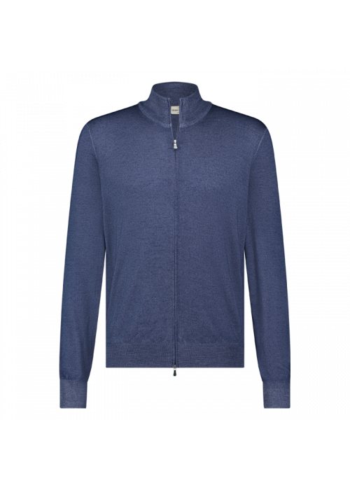 Gran Sasso jacket zip vinatge blue