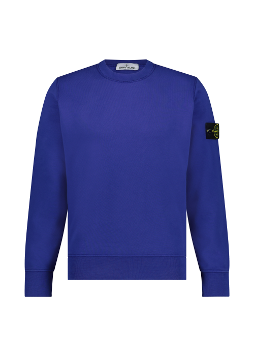 Stone Island heren crewneck sweatshirt bright blue