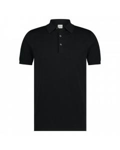 Aspesi heren knit polo black