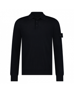 Stone Island LS polo Ghost navy blue