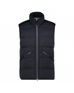 giubbotto vera piuma navy blue