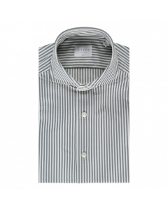 Xacus active, green white oxford stripe