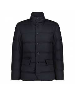 Woolrich luxe wool blazer melton blue