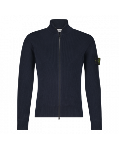 Stone Island crew neck zip navy blue