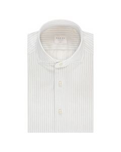 Xacus active shirt, washed oxf stripe l.bl