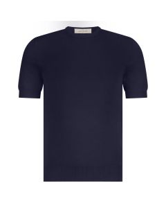 Gran Sasso knit T-shirt royal navy