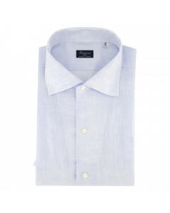 Finamore Linnen shirt l. bleu portofino