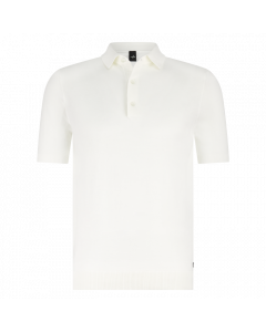 Wahts knitted polo Graham off white