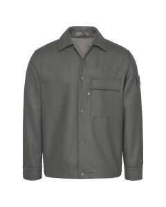 Stone Island Ghost overshirt wol anthra 