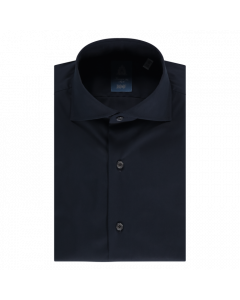 Finamore camicia classica navy blue