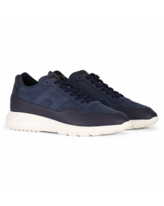 Hogan interactive allac leather navy blue