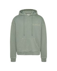 Flaneur Double logo hoodie washed sage